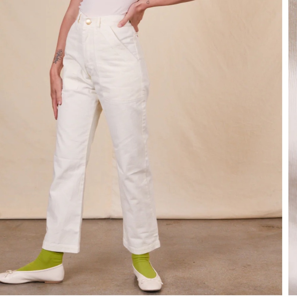Big Bud Press White Straight Leg Pants